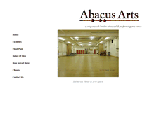 Tablet Screenshot of abacus-arts.org.uk
